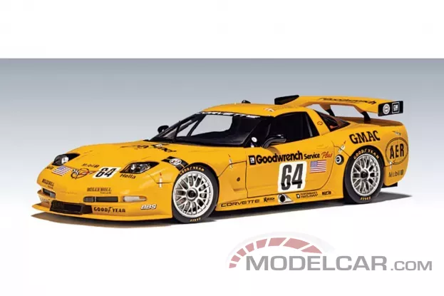 AUTOart Chevrolet Corvette C5-R 2001 Le Mans 24 HRS 64 A.Pilgrim K.Collins F.Freon 1:18 80107