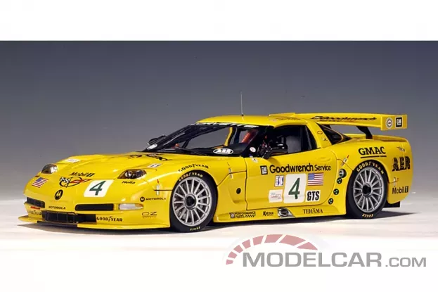 AUTOart Chevrolet Corvette C5-R 2002 ALMS K.Collins A.Pilgrim 4 Road America 500 Winner 1:18 80207