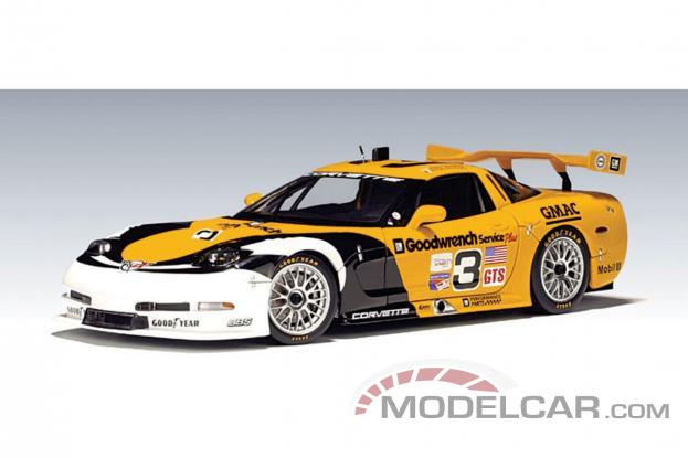 AUTOart Chevrolet Corvette C5-R Le Mans 2000 Texas Winner 3 80007
