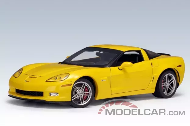 AUTOart Chevrolet Corvette C6 Z06 2005 Yellow 1:18 71232