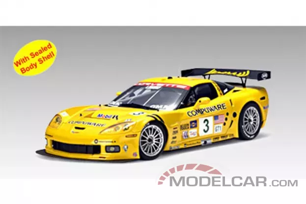 AUTOart Chevrolet Corvette C6R 2005 2nd Laguna SECA Race Car 3 J.O Connell R.Fellows 1:18 80505