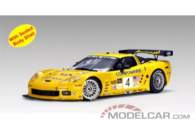 AUTOart Chevrolet Corvette C6R 2005 Laguna SECA Race Winner 4 O.Gavin O.Beretta 1:18 80550