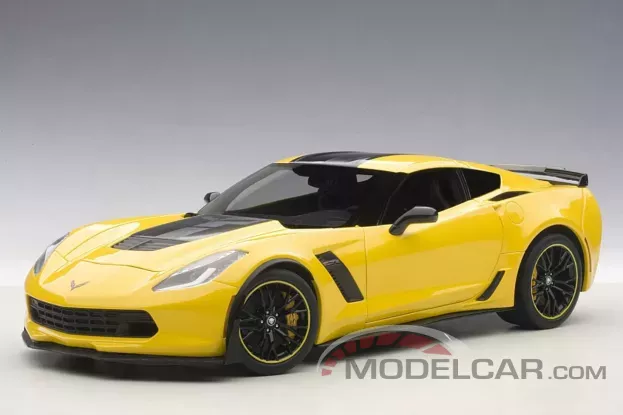 AUTOart Chevrolet Corvette C7 Z06 C7R Edition Corvette Racing Yellow 1:18 71260