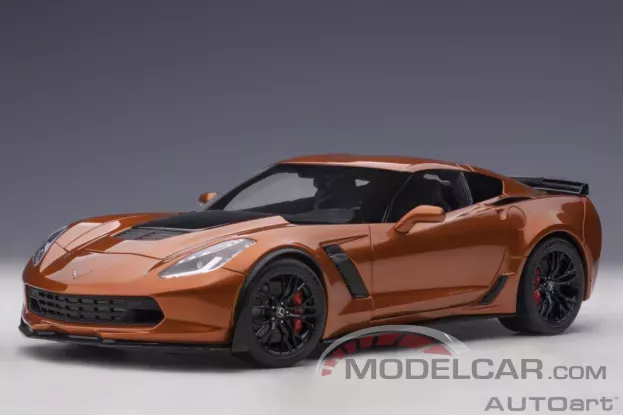 AUTOart Chevrolet Corvette C7 Z06 Daytona Sunrise Orange 1:18 71259