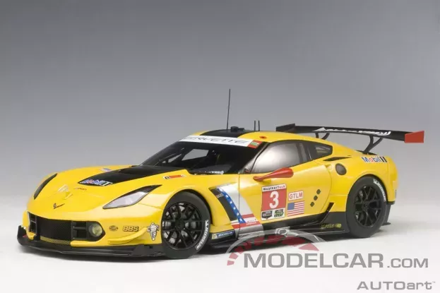 AUTOart Chevrolet Corvette C7.R Lime Rock 2016 3 A.Garcia J.Magnussen 2nd Place Lime Rock 2016 1:18 81607