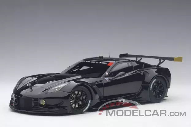 AUTOart Chevrolet Corvette C7.R Plain Body Version Black 1:18 81651