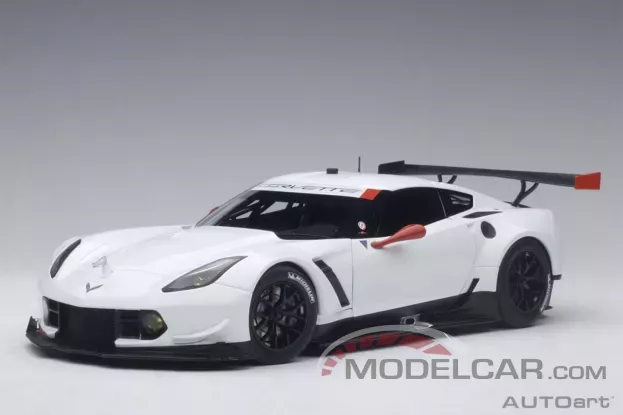 AUTOart Chevrolet Corvette C7.R Plain Body Version White 1:18 81650