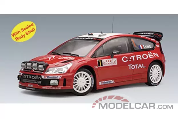 AUTOart Citroen C4 WRX 2006 S.Loeb D.Elena 1 Night Race Version Winner of Rally Monte Carlo 1:18 80737
