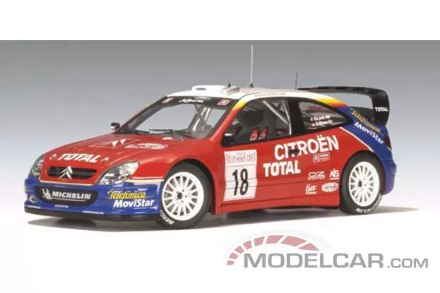 AUTOart Citroen Xsara WRC 2003 S.Loeb D.Elena 18 Winner of Rally Monte Carlo 1:18 80337
