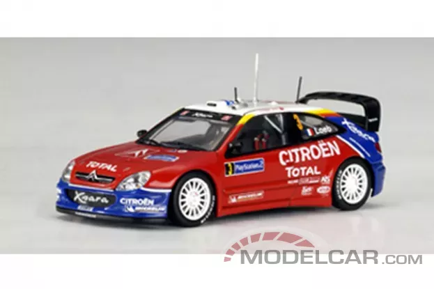 AUTOart Citroen Xsara WRC 2004 S.Loeb D.Elena 3 Rally of France 1:43 60438