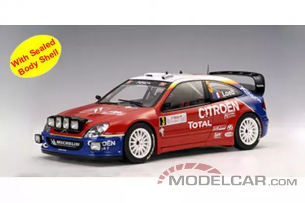 AUTOart Citroen Xsara WRC 2004 S.Loeb D.Elena Winner of Rally Monte Carlo Night Race Version 1:18 80434