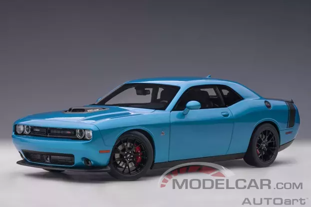AUTOart Dodge Challenger 392 HEMI Scat Pack Shaker 2018 B5 Blue 1:18 71742
