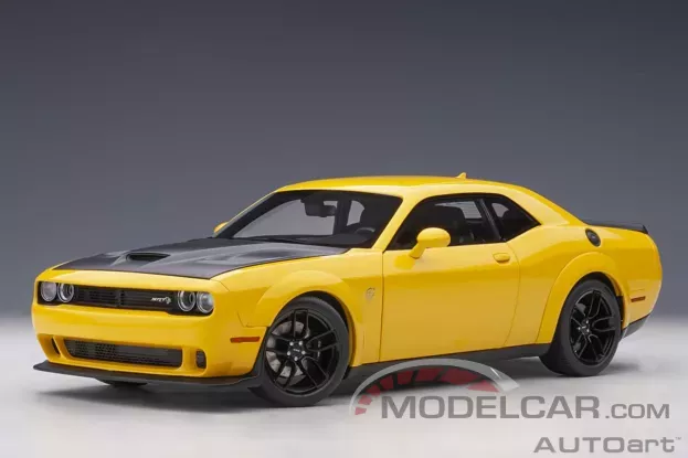 AUTOart Dodge Challenger SRT Hellcat Widebody 2018 Yellow Jacket 1:18 71737