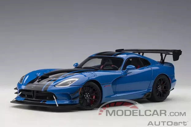 AUTOart Dodge Viper ACR VX 2017 Competition Blue with Black Stripes 1:18 71734