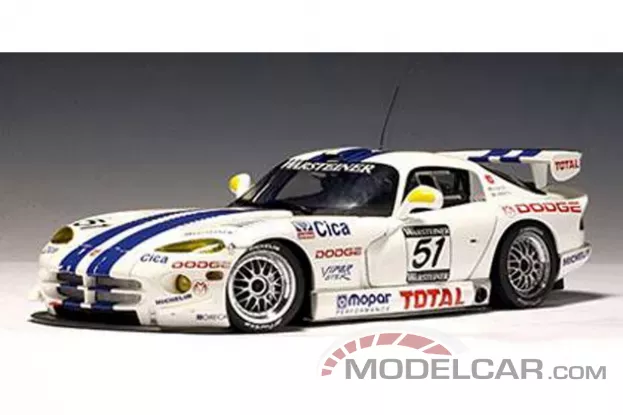 AUTOart Dodge Viper GTS-R SR I 1997 Sebring O.Beretta Ph.Gache 51 1:18 89721