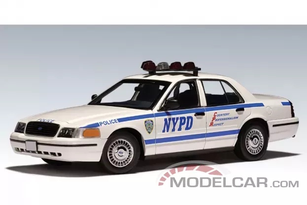 AUTOart Ford Crown Victoria EN114 Police Car NYPD 1:18 72703