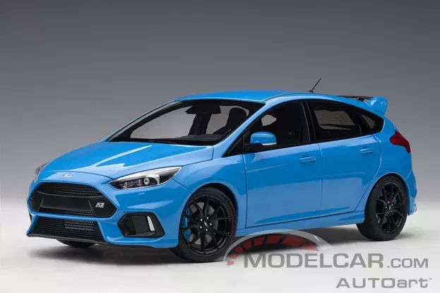 AUTOart Ford Focus RS Mk3 2016 Nitrous Blue 1:18 72953