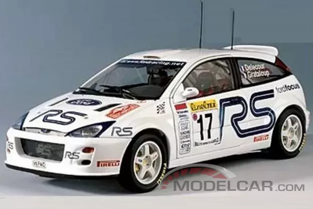AUTOart Ford Focus RS WRC 2001 F.Delecour D.Grataloup 17 1:18 80112