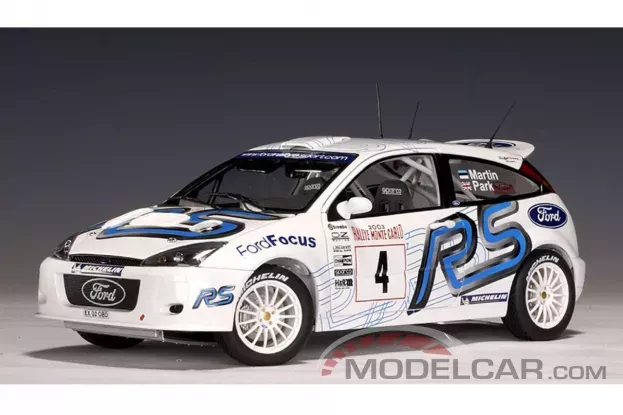 AUTOart Ford Focus RS WRC 2003 Martin Park 4 Rally Monte Carlo 1:18 80311