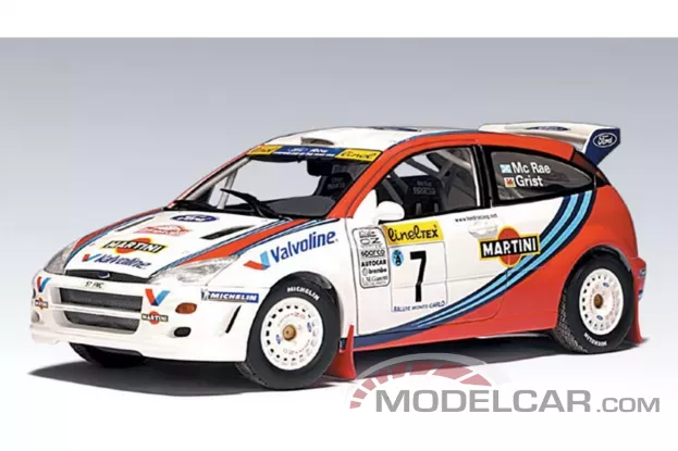AUTOart Ford Focus WRC 1999 C. McRae N.Grist 7 Rally Monte Carlo 1:18 89911