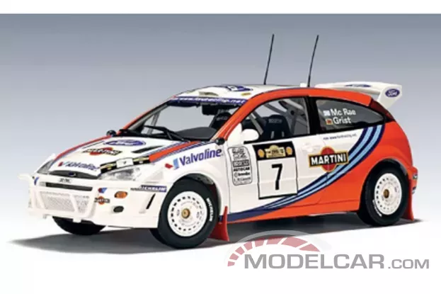 AUTOart Ford Focus WRC 1999 C. McRae N.Grist 7 Rally Safari Kenya Winner 1:18 89914