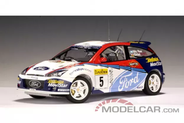 AUTOart Ford Focus WRC 2002 C.McRae N.Grist 5 Rally Monte Carlo 1:18 80212