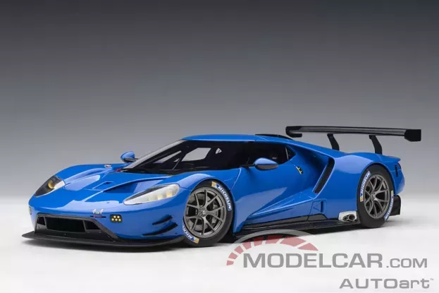 AUTOart Ford GT GTE Plain Body Version Blue 1:18 81812