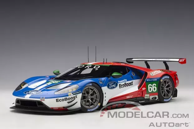 AUTOart Ford GT GTE Pro Le Mans 24h 2016 66 B.Johnson S.Mucke O.Pla 1:18 81610