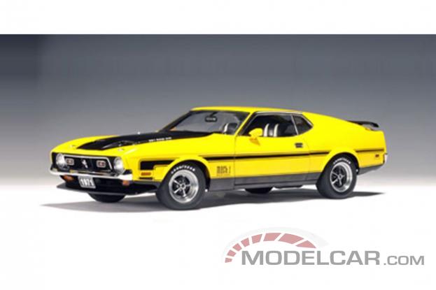 AUTOart Ford Mustang 1 Mach I 1971 Yellow 72821