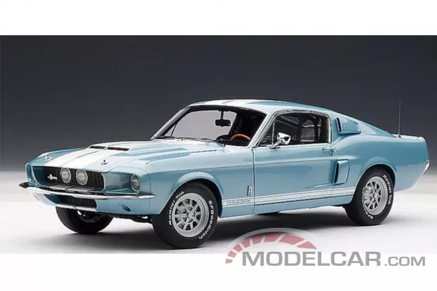 AUTOart Ford Mustang 1 Shelby GT500 1967 Blue with White Stripes 1:18 72907