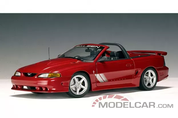 AUTOart Ford Mustang 4 Saleen S351 Convertible 1997 Metallic Red 1:18 72730