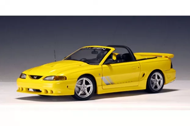 AUTOart Ford Mustang 4 Saleen S351 Convertible 1997 Yellow 1:18 72731