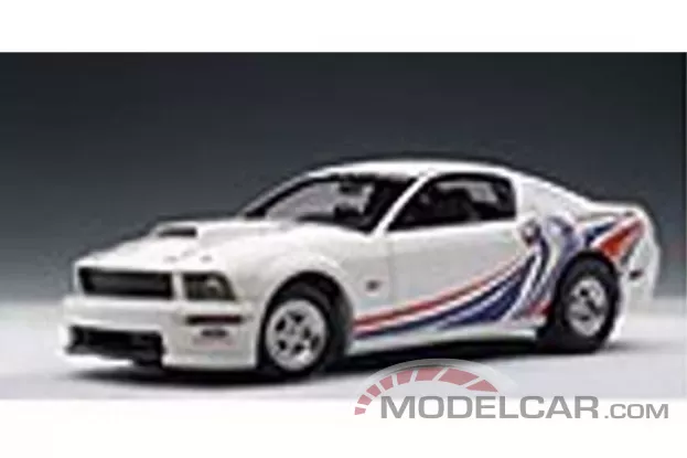 AUTOart Ford Mustang 5 Cobra Jet 2009 White with Livery 1:18 72921