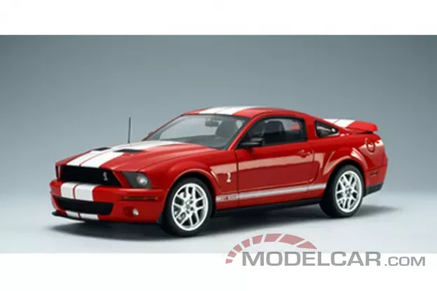 AUTOart Ford Mustang 5 Shelby Cobra GT 500 Production Version Red with White Stripes 1:18 73053