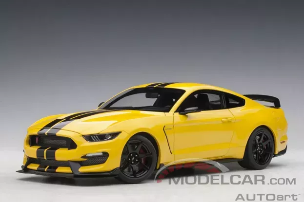 AUTOart Ford Mustang 6 Shelby GT-350R Triple Yellow with Black Stripes 1:18 72932