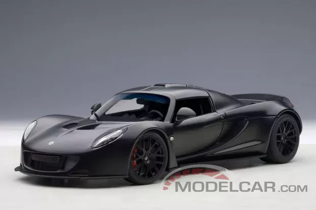 AUTOart Hennessey Venom GT Spyder Matt Carbon Black 1:18 75401