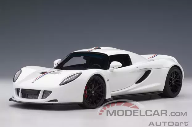 AUTOart Hennessey Venom GT Spyder World Fastest Edition white 1:18 75405