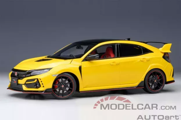 AUTOart Honda Civic Type R FK8 Limited Edition Sunlight Yellow 1:18 73225