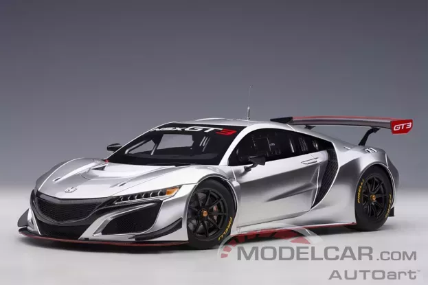 AUTOart Honda NSX GT3 NC1 2018 Hyper Silver 1:18 81897