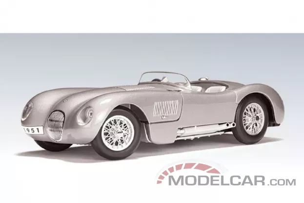 AUTOart Jaguar C-Type 1951 Silver 1:18 73501