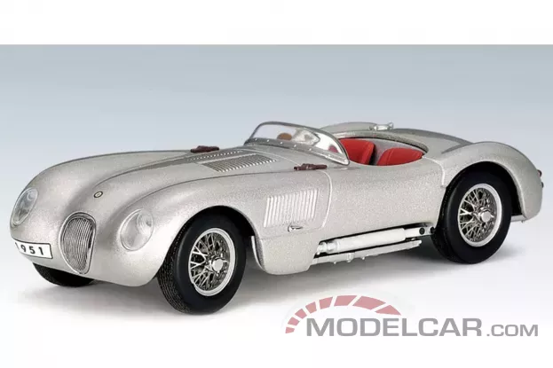AUTOart Jaguar C Type Silver 1:43 53502