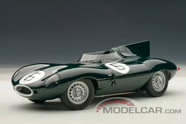 AUTOart Jaguar D-Type Le Mans 24 HRS Race Winner 6 J.M. Hawthorn I.L. Bueb 1:18 85586