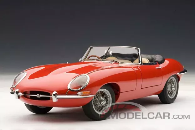 AUTOart Jaguar E-Type Roadster Series I 3.8 Red 1:18 73601