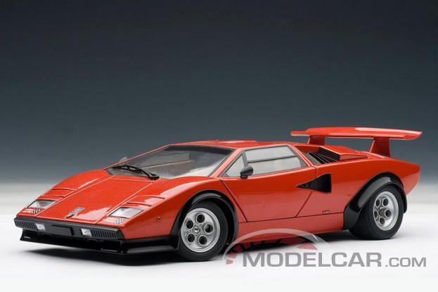 Autoart Lamborghini Countach LP500S Walter Wolf Edition أحمر