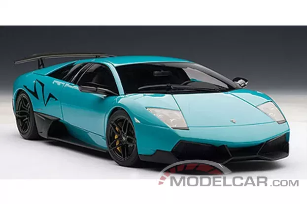 AUTOart Lamborghini Murcielago LP670-4 SV 2009 Turquoise Blue 1:18 74615