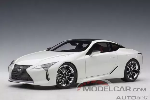AUTOart Lexus LC 500 F White Metallic Dark Rose interior 1:18 78872