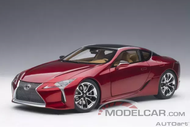 AUTOart Lexus LC 500 Radiant Red Metallic Brown interior 1:18 78848