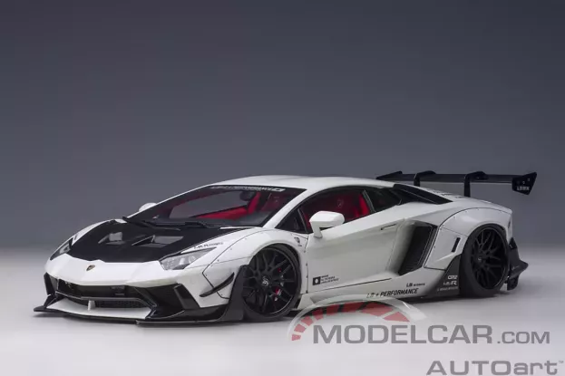 AUTOart Liberty Walk LB-Works Lamborghini Aventador Limited Edition Metallic White 1:18 79241