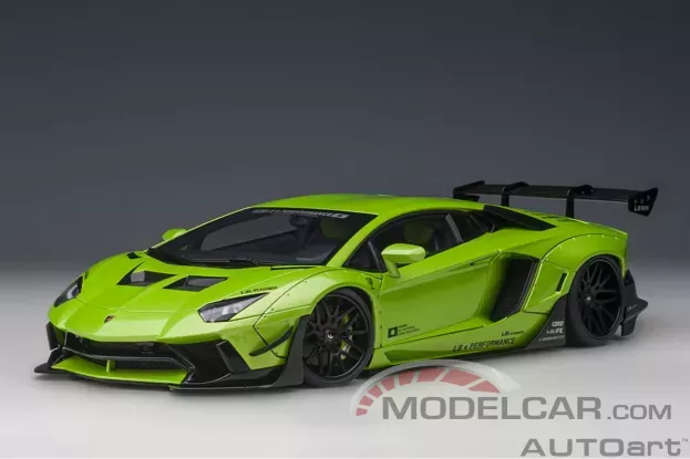 AUTOart Liberty Walk LB-Works Lamborghini Aventador Limited Edition Pearl Green 1:18 79243