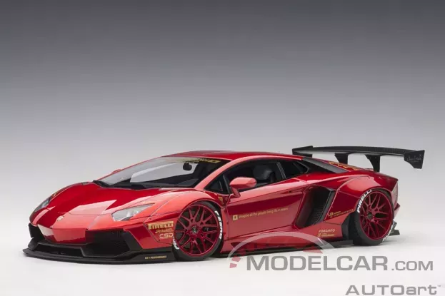 AUTOart Liberty Walk LB-Works Lamborghini Aventador Red Metallic 1:18 79109